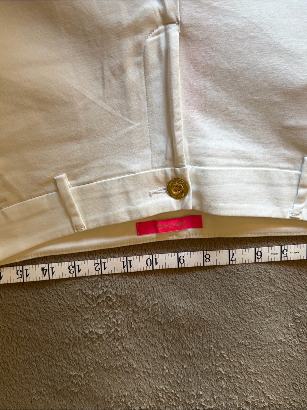 Lilly Pulitzer Bright White Cotton Bermuda Shorts - Picture 4 of 6